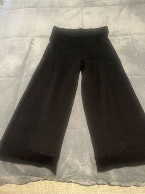 The Drop Black Wide-Leg Lounge Pants size L